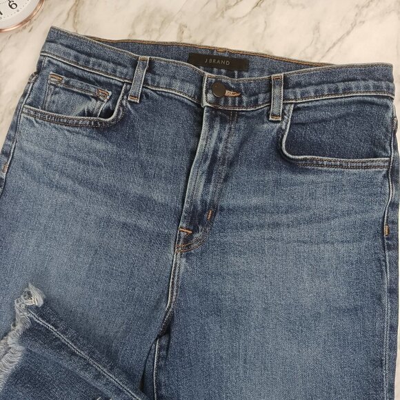 J Brand Julia High Rise Flare Hem cropped Jeans in Romance size  30 - Picture 5 of 10
